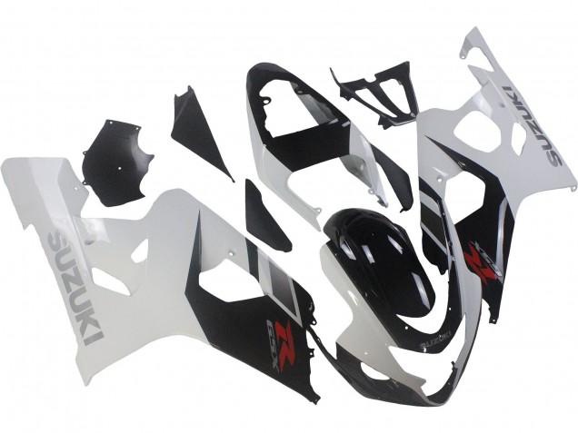 2004-2005 Suzuki GSXR 600 / GSXR 750 Motorcycle Fairings - White Black Red