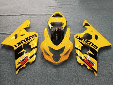 2004-2005 Suzuki GSXR 600 / GSXR 750 Motorcycle Fairings - Yellow Black