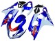 2004-2005 Suzuki GSXR 600 / GSXR 750 Motorcycle Fairing - White Blue Red