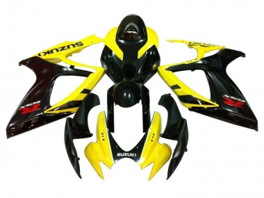 2006-2007 Suzuki GSXR 600 / GSXR 750 Motorcycle Fairings - Yellow Glossy Black Red