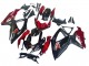 2008-2010 Suzuki GSXR 600 / GSXR 750 Motorcycle Fairing - Red Glossy Black