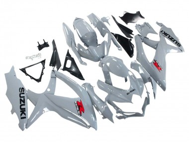2008-2010 Suzuki GSXR 600 / GSXR 750 Motorcycle Fairings - Glossy Grey