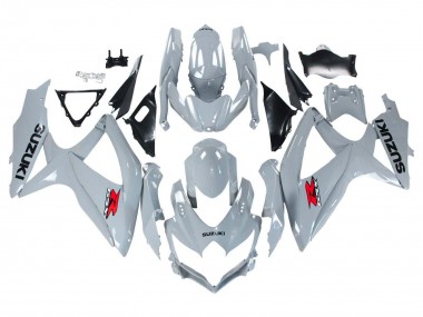 2008-2010 Suzuki GSXR 600 / GSXR 750 Motorcycle Fairings - Glossy Grey