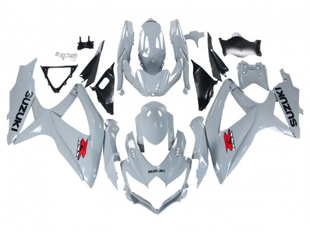 2008-2010 Suzuki GSXR 600 / GSXR 750 Motorcycle Fairings - Glossy Grey