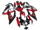 2008-2010 Suzuki GSXR 600 / GSXR 750 Motorcycle Fairings - Red Glossy Black