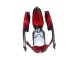 2008-2010 Suzuki GSXR 600 / GSXR 750 Motorcycle Fairings - Red Glossy Black