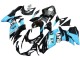 2011-2024 Suzuki GSXR 600 / GSXR 750 Motorcycle Fairings - Glossy Black Light Blue