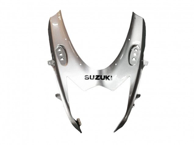 2011-2024 Suzuki GSXR 600 / GSXR 750 Motorcycle Fairing - Glossy Black Silver