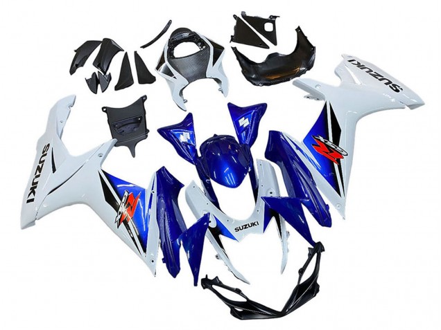 2011-2024 Suzuki GSXR 600 / GSXR 750 Motorcycle Fairing - White Blue Red