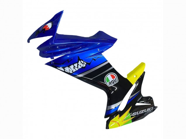 2011-2024 Suzuki GSXR 600 / GSXR 750 Motorcycle Fairings - Blue Yellow