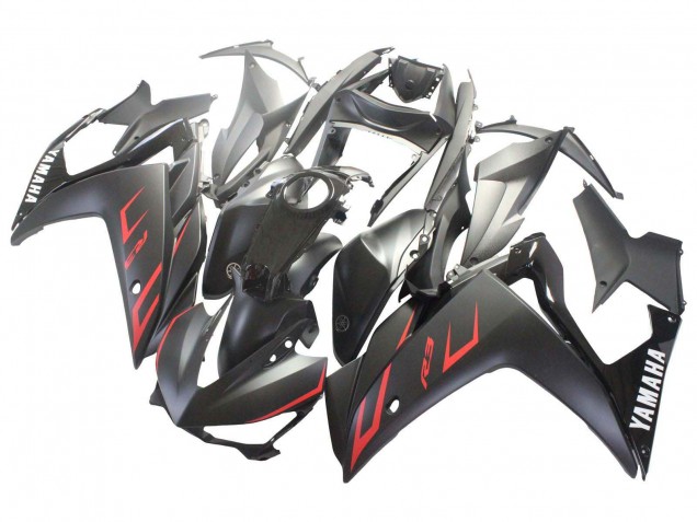2015-2018 Yamaha YZF R3/R25 Motorcycle Fairings - Glossy Black Matte Black Red