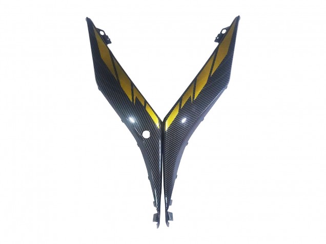 2019-2021 Yamaha YZF R3/R25 Motorcycle Fairings - Gold Black Carbon Fiber