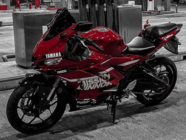 2019-2021 Yamaha YZF R3/R25 Motorcycle Fairings - Dark Red White Silver Black Valsir
