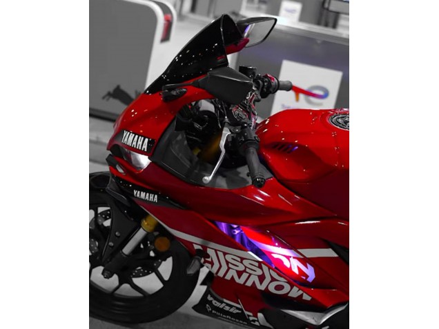 2019-2021 Yamaha YZF R3/R25 Motorcycle Fairings - Dark Red White Silver Black Valsir
