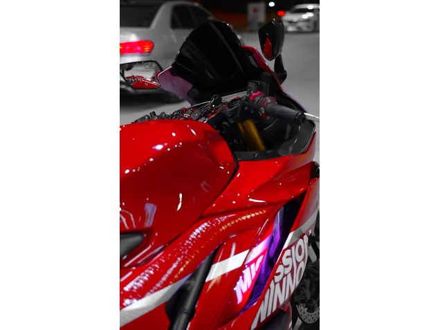 2019-2021 Yamaha YZF R3/R25 Motorcycle Fairings - Dark Red White Silver Black Valsir