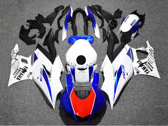 2019-2021 Yamaha YZF R3/R25 Motorcycle Fairings - White Blue Red Black