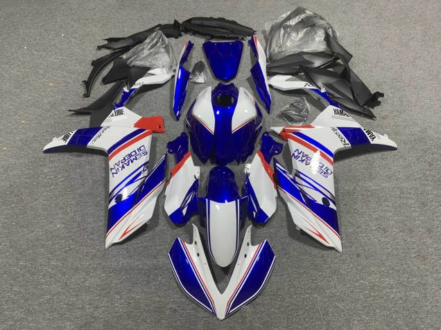 2019-2021 Yamaha YZF R3/R25 Motorcycle Fairings - White Blue Red Semakin Didepan