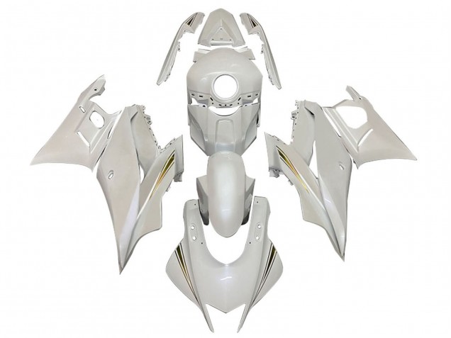 2019-2021 Yamaha YZF R3/R25 Motorcycle Fairings - White Gold
