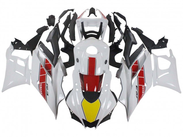 2019-2021 Yamaha YZF R3/R25 Motorcycle Fairings - White Red Yellow Black