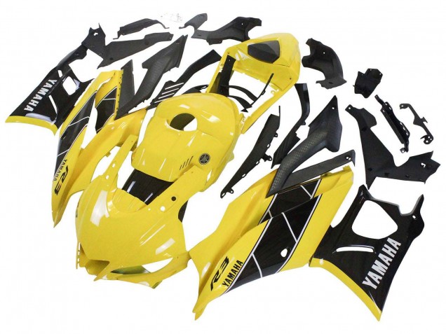 2019-2021 Yamaha YZF R3/R25 Motorcycle Fairings - Yellow Black