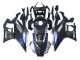 2022-2024 Yamaha YZF R3/R25 Motorcycle Fairings - Marble Black Silver Blue Forged Carbon Fiber Style