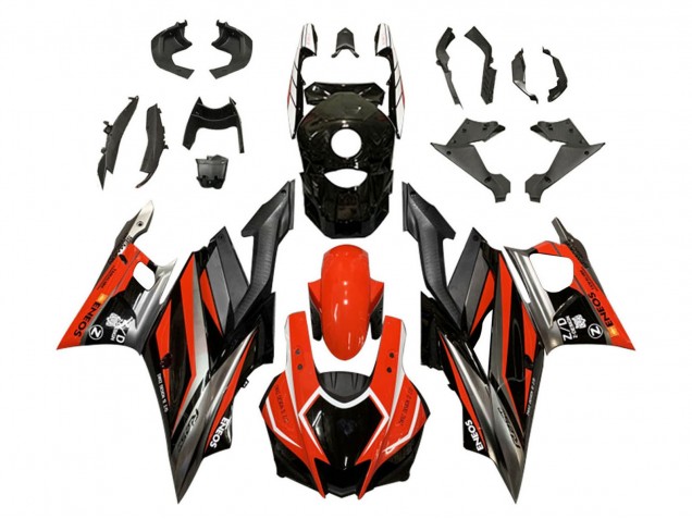 2022-2024 Yamaha YZF R3/R25 Motorcycle Fairings - Red Grey Black ENEOS