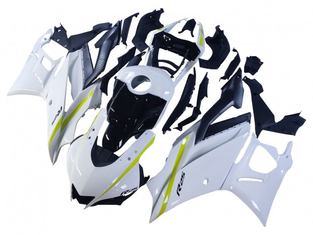 2022-2024 Yamaha YZF R3/R25 Motorcycle Fairings - White Yellow Black