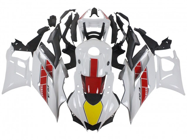 2022-2024 Yamaha YZF R3/R25 Motorcycle Fairings - White Red Yellow Black