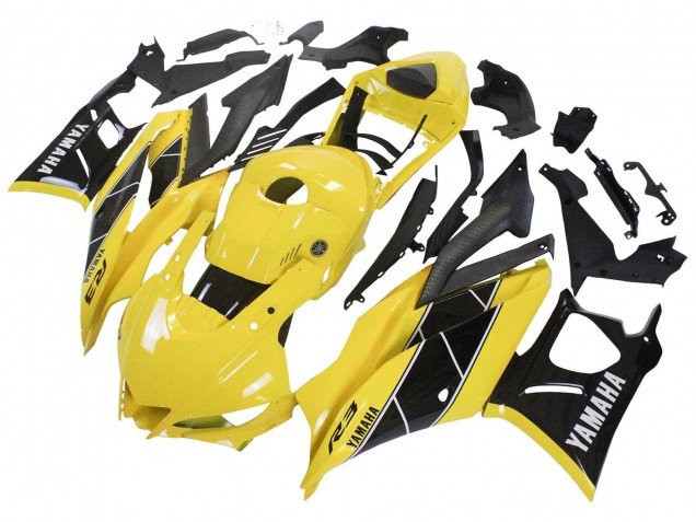 2022-2024 Yamaha YZF R3/R25 Motorcycle Fairing - Yellow Black