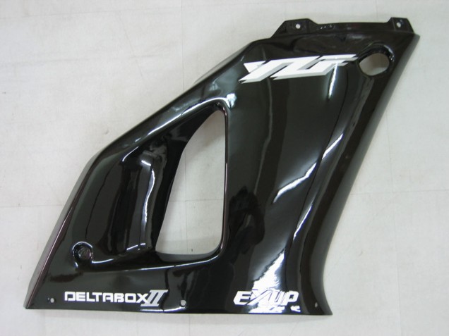 2000-2001 Yamaha YZF 1000 R1 Motorcycle Fairings - Glossy Black White Decal