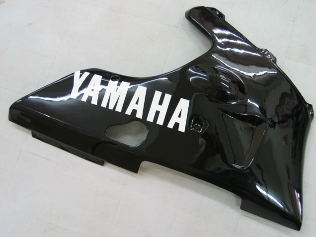 2000-2001 Yamaha YZF 1000 R1 Motorcycle Fairings - Glossy Black White Decal