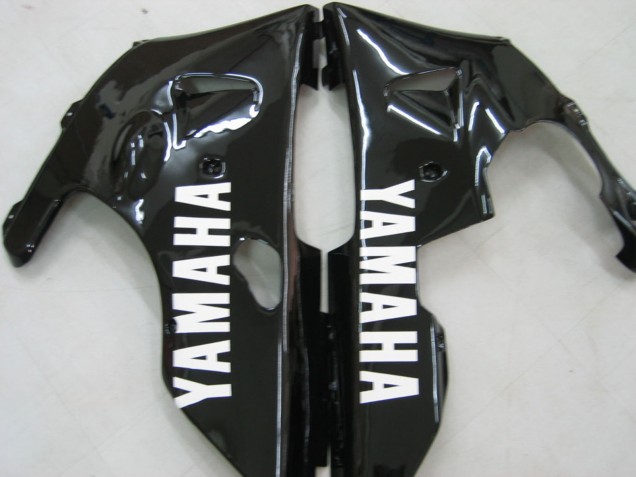 2000-2001 Yamaha YZF 1000 R1 Motorcycle Fairings - Glossy Black White Decal