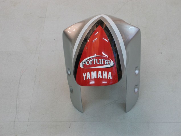2000-2001 Yamaha YZF 1000 R1 Motorcycle Fairings - Silver Red Fortuna Motul