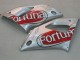 2000-2001 Yamaha YZF 1000 R1 Motorcycle Fairings - Silver Red Fortuna Motul