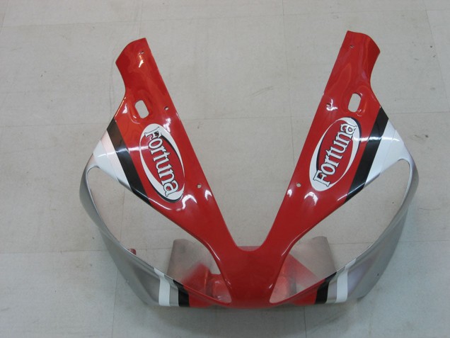 2000-2001 Yamaha YZF 1000 R1 Motorcycle Fairings - Silver Red Fortuna Motul