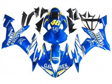 2004-2006 Yamaha YZF 1000 R1 Motorcycle Fairings - Blue White Yellow Motul Gauloises 46