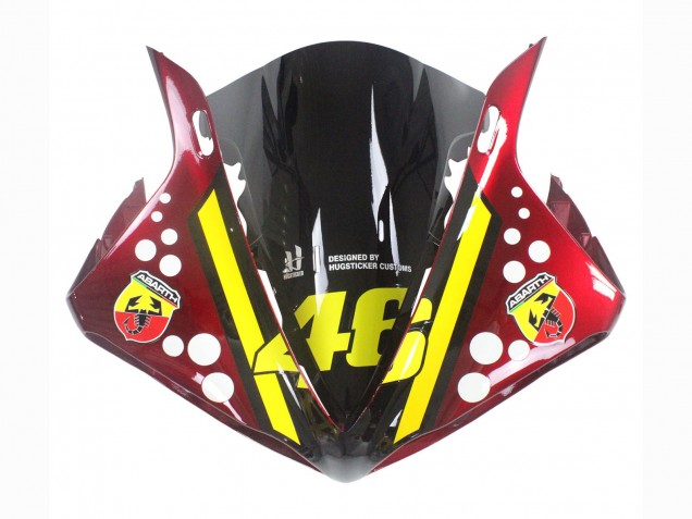2009-2011 Yamaha YZF 1000 R1 Motorcycle Fairings - Red Yellow Black Shark 46
