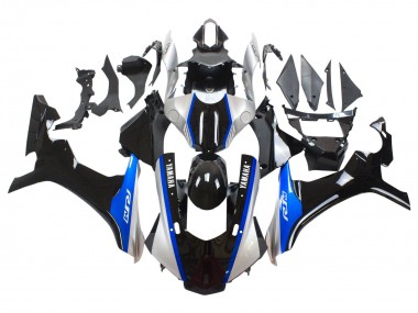 2015-2019 Yamaha YZF 1000 R1 Motorcycle Fairings - Silver Blue Glossy Black