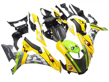 2015-2019 Yamaha YZF 1000 R1 Motorcycle Fairings - Yellow Green Shark