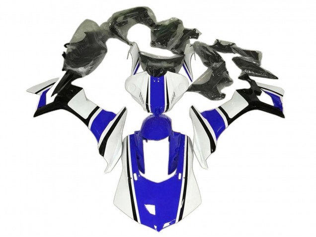 2020-2025 Yamaha YZF 1000 R1 Motorcycle Fairings - White Blue Black