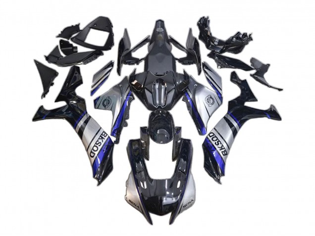 2020-2025 Yamaha YZF 1000 R1 Motorcycle Fairings - Silver Blue Black BKSOD