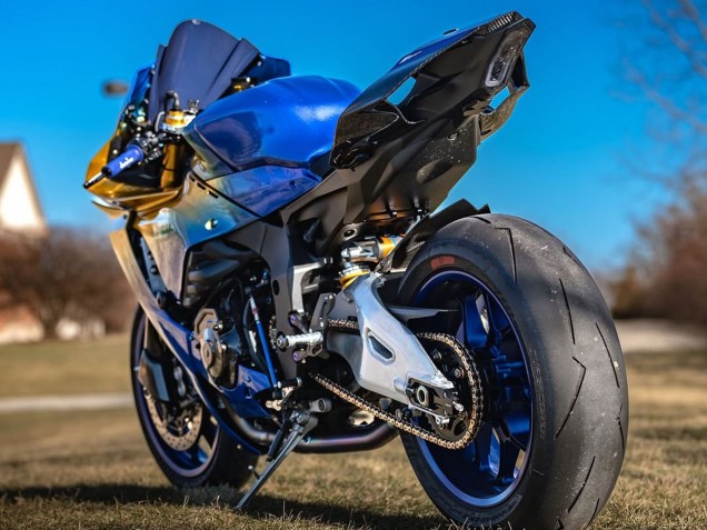 2020-2025 Yamaha YZF 1000 R1 Motorcycle Fairings - Blue Gold