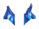2020-2025 Yamaha YZF 1000 R1 Motorcycle Fairings - Blue Green Black Shark