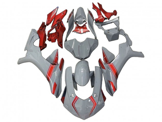 2020-2025 Yamaha YZF 1000 R1 Motorcycle Fairings - Nardo Grey Red