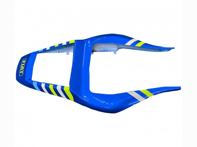 1998-2002 Yamaha YZF 600 R6 Motorcycle Fairings - White Blue Neon Yellow Fiat Motul Michelin