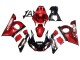 1998-2002 Yamaha YZF 600 R6 Motorcycle Fairings - Red White Glossy Black
