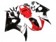 2003-2004 Yamaha YZF R6 Motorcycle Fairings - Red White Glossy Black