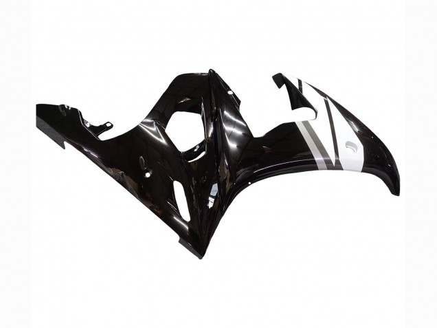 2003-2004 Yamaha YZF R6 Motorcycle Fairings - Red White Glossy Black