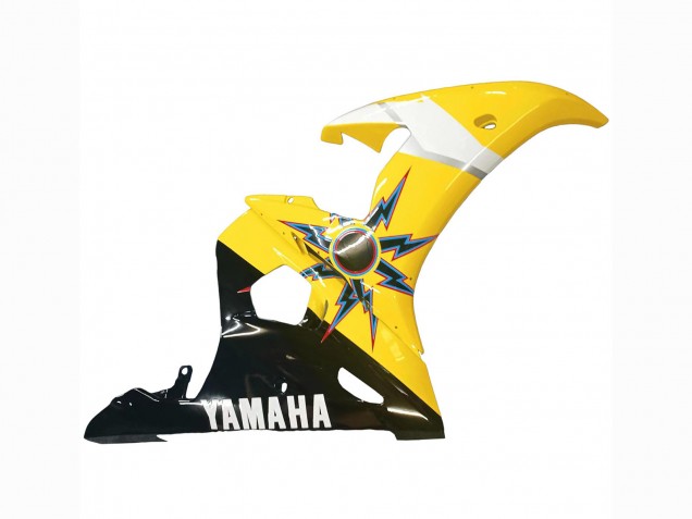 2003-2004 Yamaha YZF R6 Motorcycle Fairings - Yellow Red Glossy Black 46