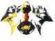 2003-2004 Yamaha YZF R6 Motorcycle Fairings - Yellow Red Glossy Black 46